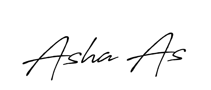 Make a beautiful signature design for name Asha As. With this signature (Antro_Vectra_Bolder) style, you can create a handwritten signature for free. Asha As signature style 7 images and pictures png