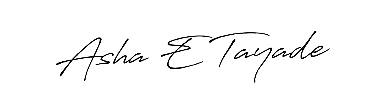 Here are the top 10 professional signature styles for the name Asha E Tayade. These are the best autograph styles you can use for your name. Asha E Tayade signature style 7 images and pictures png