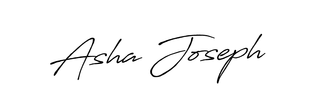 Asha Joseph stylish signature style. Best Handwritten Sign (Antro_Vectra_Bolder) for my name. Handwritten Signature Collection Ideas for my name Asha Joseph. Asha Joseph signature style 7 images and pictures png