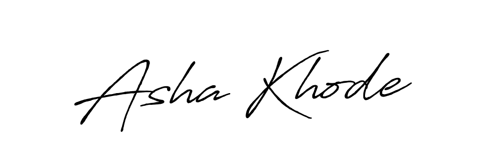 Similarly Antro_Vectra_Bolder is the best handwritten signature design. Signature creator online .You can use it as an online autograph creator for name Asha Khode. Asha Khode signature style 7 images and pictures png