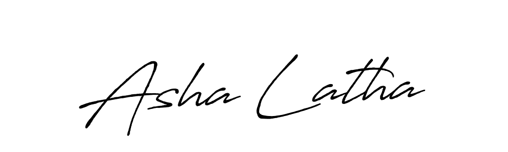 Asha Latha stylish signature style. Best Handwritten Sign (Antro_Vectra_Bolder) for my name. Handwritten Signature Collection Ideas for my name Asha Latha. Asha Latha signature style 7 images and pictures png