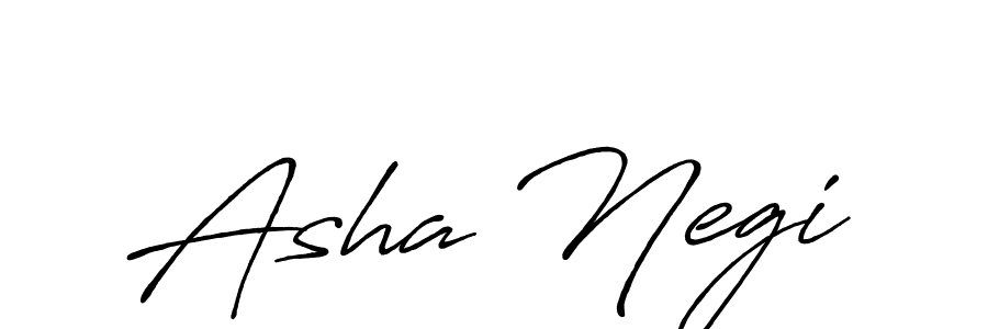 Create a beautiful signature design for name Asha Negi. With this signature (Antro_Vectra_Bolder) fonts, you can make a handwritten signature for free. Asha Negi signature style 7 images and pictures png