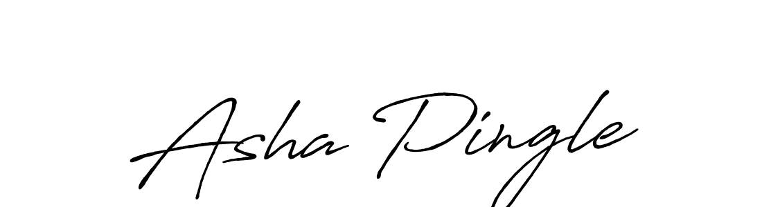 Also You can easily find your signature by using the search form. We will create Asha Pingle name handwritten signature images for you free of cost using Antro_Vectra_Bolder sign style. Asha Pingle signature style 7 images and pictures png