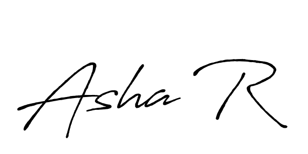 How to make Asha R signature? Antro_Vectra_Bolder is a professional autograph style. Create handwritten signature for Asha R name. Asha R signature style 7 images and pictures png