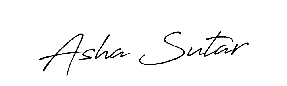 Also You can easily find your signature by using the search form. We will create Asha Sutar name handwritten signature images for you free of cost using Antro_Vectra_Bolder sign style. Asha Sutar signature style 7 images and pictures png