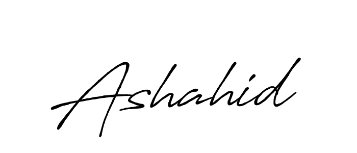 Create a beautiful signature design for name Ashahid. With this signature (Antro_Vectra_Bolder) fonts, you can make a handwritten signature for free. Ashahid signature style 7 images and pictures png