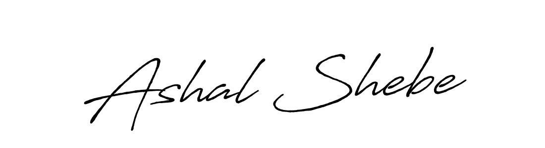Use a signature maker to create a handwritten signature online. With this signature software, you can design (Antro_Vectra_Bolder) your own signature for name Ashal Shebe. Ashal Shebe signature style 7 images and pictures png