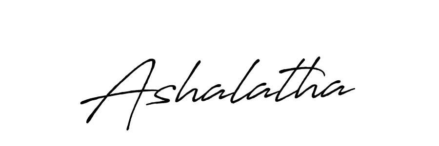 Create a beautiful signature design for name Ashalatha. With this signature (Antro_Vectra_Bolder) fonts, you can make a handwritten signature for free. Ashalatha signature style 7 images and pictures png