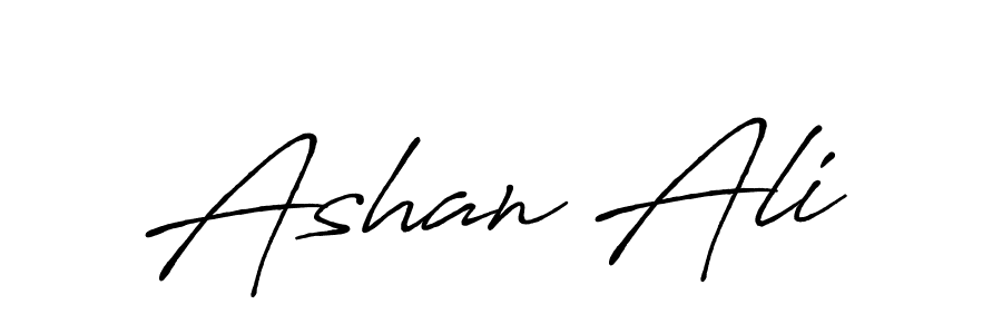 How to make Ashan Ali signature? Antro_Vectra_Bolder is a professional autograph style. Create handwritten signature for Ashan Ali name. Ashan Ali signature style 7 images and pictures png