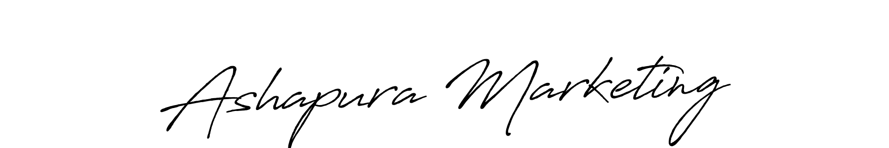 Design your own signature with our free online signature maker. With this signature software, you can create a handwritten (Antro_Vectra_Bolder) signature for name Ashapura Marketing. Ashapura Marketing signature style 7 images and pictures png