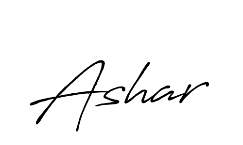 Similarly Antro_Vectra_Bolder is the best handwritten signature design. Signature creator online .You can use it as an online autograph creator for name Ashar. Ashar signature style 7 images and pictures png
