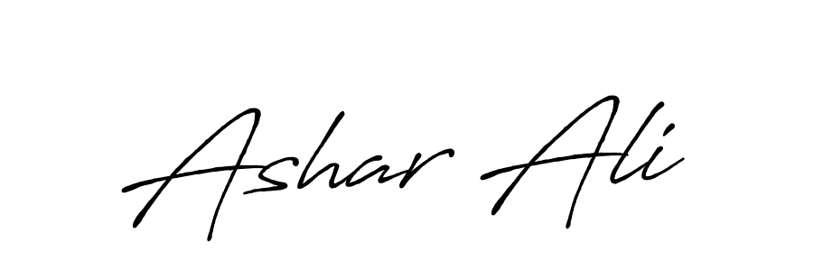 Make a beautiful signature design for name Ashar Ali. Use this online signature maker to create a handwritten signature for free. Ashar Ali signature style 7 images and pictures png