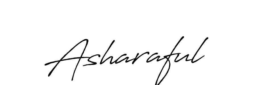 Asharaful stylish signature style. Best Handwritten Sign (Antro_Vectra_Bolder) for my name. Handwritten Signature Collection Ideas for my name Asharaful. Asharaful signature style 7 images and pictures png