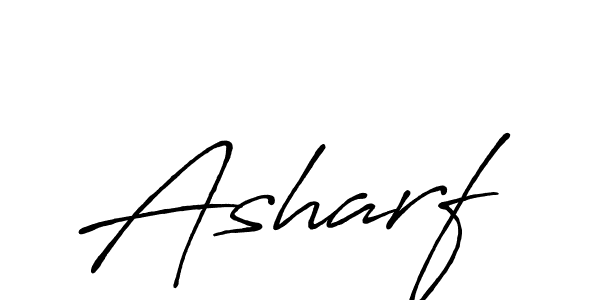 Make a beautiful signature design for name Asharf. With this signature (Antro_Vectra_Bolder) style, you can create a handwritten signature for free. Asharf signature style 7 images and pictures png