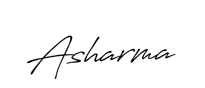 Similarly Antro_Vectra_Bolder is the best handwritten signature design. Signature creator online .You can use it as an online autograph creator for name Asharma. Asharma signature style 7 images and pictures png