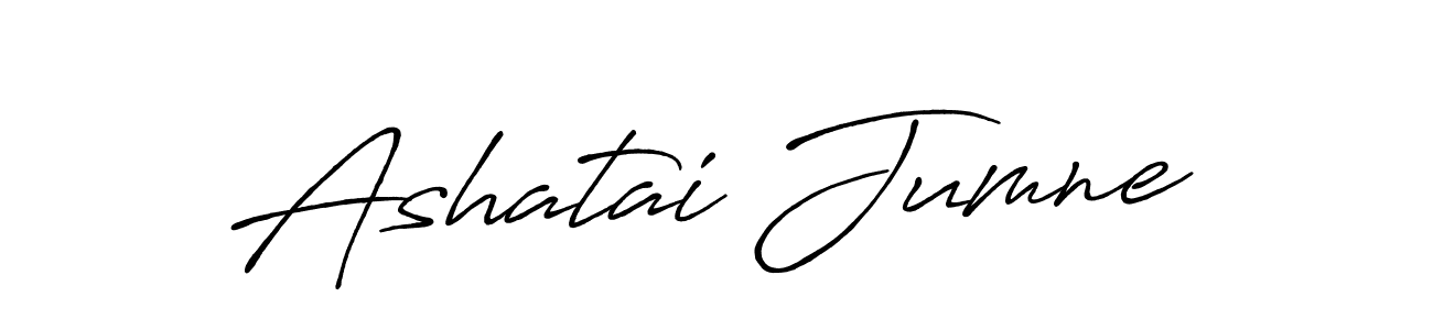 Also we have Ashatai Jumne name is the best signature style. Create professional handwritten signature collection using Antro_Vectra_Bolder autograph style. Ashatai Jumne signature style 7 images and pictures png