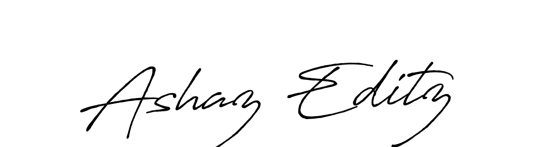 Once you've used our free online signature maker to create your best signature Antro_Vectra_Bolder style, it's time to enjoy all of the benefits that Ashaz Editz name signing documents. Ashaz Editz signature style 7 images and pictures png