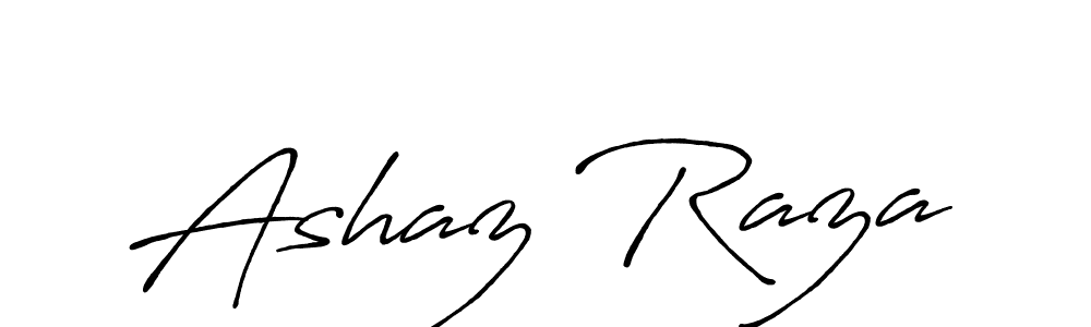 How to make Ashaz Raza name signature. Use Antro_Vectra_Bolder style for creating short signs online. This is the latest handwritten sign. Ashaz Raza signature style 7 images and pictures png