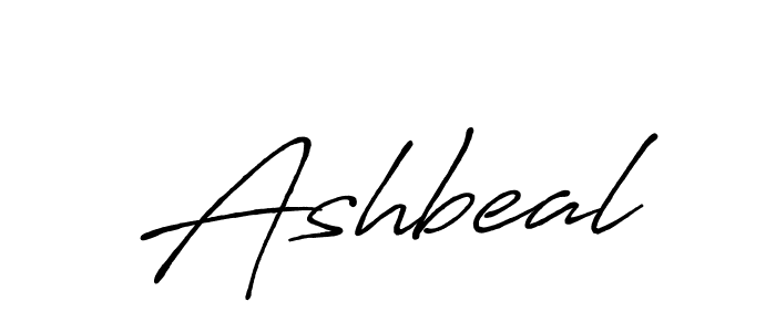 How to make Ashbeal name signature. Use Antro_Vectra_Bolder style for creating short signs online. This is the latest handwritten sign. Ashbeal signature style 7 images and pictures png