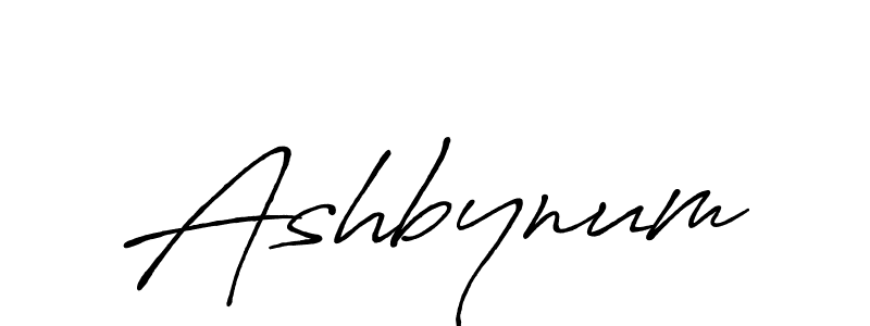 Design your own signature with our free online signature maker. With this signature software, you can create a handwritten (Antro_Vectra_Bolder) signature for name Ashbynum. Ashbynum signature style 7 images and pictures png