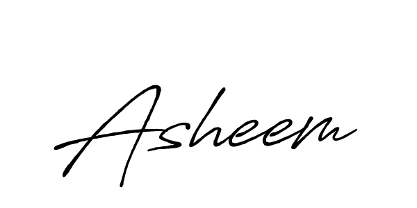 Create a beautiful signature design for name Asheem. With this signature (Antro_Vectra_Bolder) fonts, you can make a handwritten signature for free. Asheem signature style 7 images and pictures png