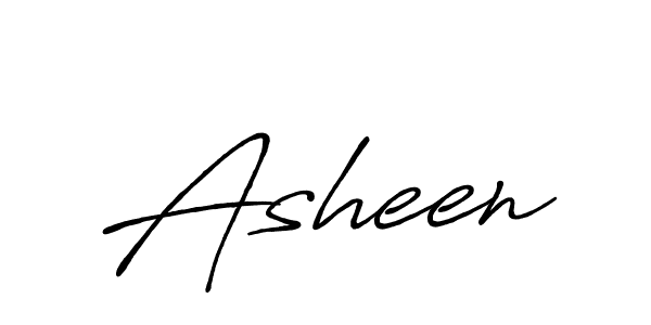 How to make Asheen signature? Antro_Vectra_Bolder is a professional autograph style. Create handwritten signature for Asheen name. Asheen signature style 7 images and pictures png