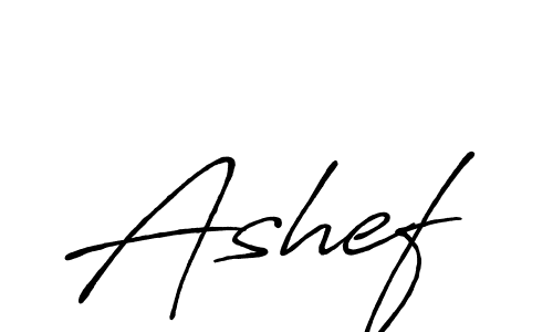 Design your own signature with our free online signature maker. With this signature software, you can create a handwritten (Antro_Vectra_Bolder) signature for name Ashef. Ashef signature style 7 images and pictures png