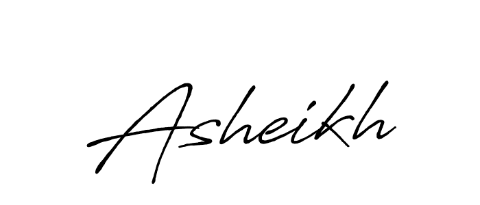 Asheikh stylish signature style. Best Handwritten Sign (Antro_Vectra_Bolder) for my name. Handwritten Signature Collection Ideas for my name Asheikh. Asheikh signature style 7 images and pictures png