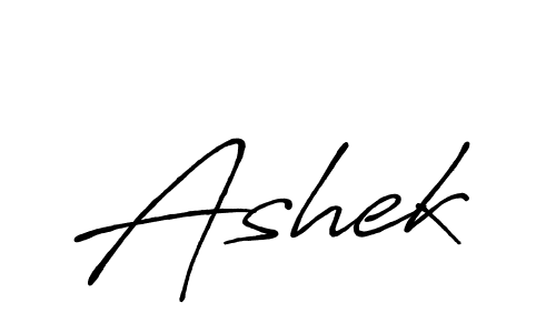 Create a beautiful signature design for name Ashek. With this signature (Antro_Vectra_Bolder) fonts, you can make a handwritten signature for free. Ashek signature style 7 images and pictures png