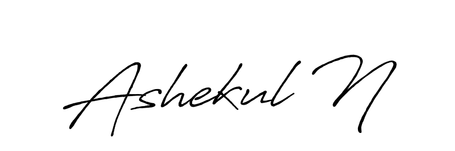 Make a beautiful signature design for name Ashekul N. Use this online signature maker to create a handwritten signature for free. Ashekul N signature style 7 images and pictures png