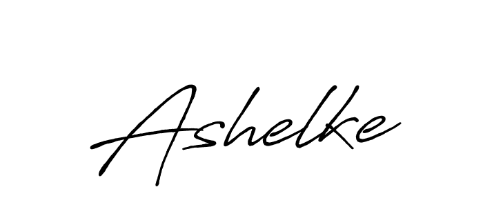 Make a beautiful signature design for name Ashelke. With this signature (Antro_Vectra_Bolder) style, you can create a handwritten signature for free. Ashelke signature style 7 images and pictures png