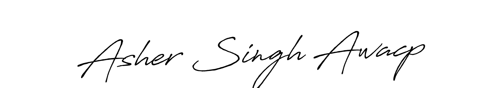 Use a signature maker to create a handwritten signature online. With this signature software, you can design (Antro_Vectra_Bolder) your own signature for name Asher Singh Awacp. Asher Singh Awacp signature style 7 images and pictures png