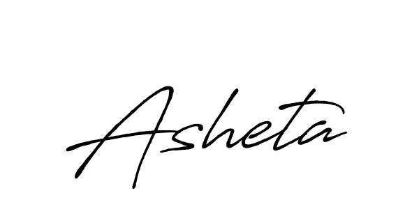 Create a beautiful signature design for name Asheta. With this signature (Antro_Vectra_Bolder) fonts, you can make a handwritten signature for free. Asheta signature style 7 images and pictures png