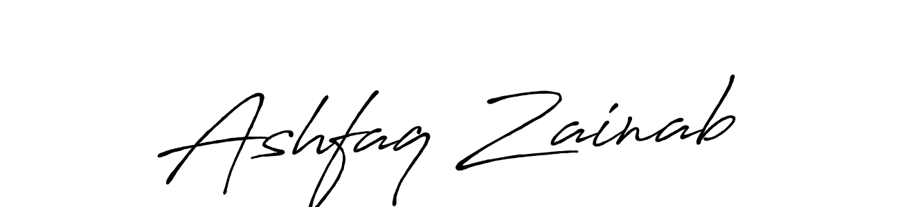 Also we have Ashfaq Zainab name is the best signature style. Create professional handwritten signature collection using Antro_Vectra_Bolder autograph style. Ashfaq Zainab signature style 7 images and pictures png