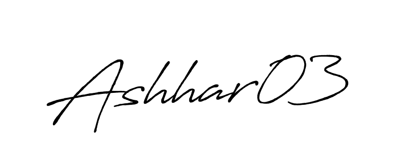 Also You can easily find your signature by using the search form. We will create Ashhar03 name handwritten signature images for you free of cost using Antro_Vectra_Bolder sign style. Ashhar03 signature style 7 images and pictures png