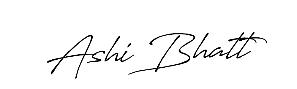 How to make Ashi Bhatt name signature. Use Antro_Vectra_Bolder style for creating short signs online. This is the latest handwritten sign. Ashi Bhatt signature style 7 images and pictures png