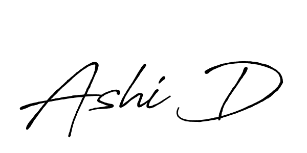 Ashi D stylish signature style. Best Handwritten Sign (Antro_Vectra_Bolder) for my name. Handwritten Signature Collection Ideas for my name Ashi D. Ashi D signature style 7 images and pictures png