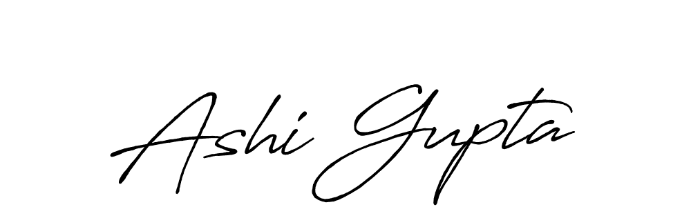 Use a signature maker to create a handwritten signature online. With this signature software, you can design (Antro_Vectra_Bolder) your own signature for name Ashi Gupta. Ashi Gupta signature style 7 images and pictures png