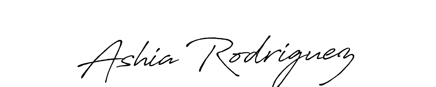 Make a beautiful signature design for name Ashia Rodriguez. With this signature (Antro_Vectra_Bolder) style, you can create a handwritten signature for free. Ashia Rodriguez signature style 7 images and pictures png