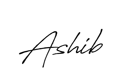 Design your own signature with our free online signature maker. With this signature software, you can create a handwritten (Antro_Vectra_Bolder) signature for name Ashib. Ashib signature style 7 images and pictures png