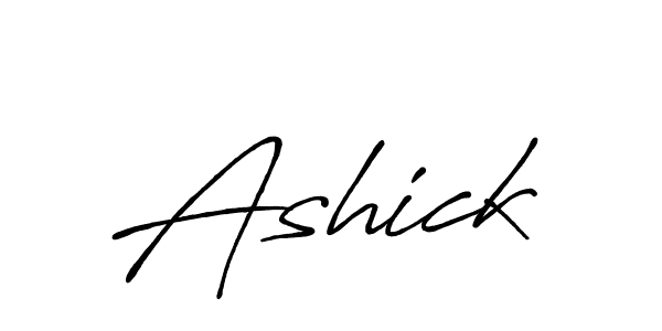 The best way (Antro_Vectra_Bolder) to make a short signature is to pick only two or three words in your name. The name Ashick include a total of six letters. For converting this name. Ashick signature style 7 images and pictures png