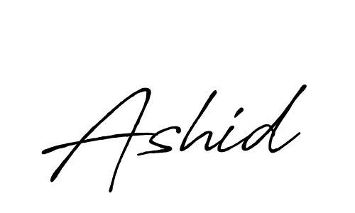 Design your own signature with our free online signature maker. With this signature software, you can create a handwritten (Antro_Vectra_Bolder) signature for name Ashid. Ashid signature style 7 images and pictures png