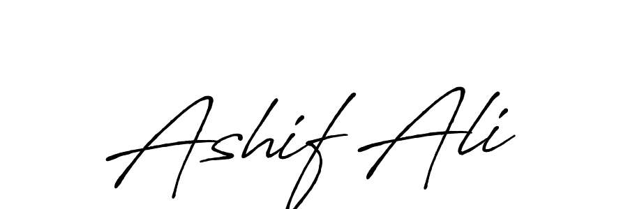 Make a beautiful signature design for name Ashif Ali. With this signature (Antro_Vectra_Bolder) style, you can create a handwritten signature for free. Ashif Ali signature style 7 images and pictures png