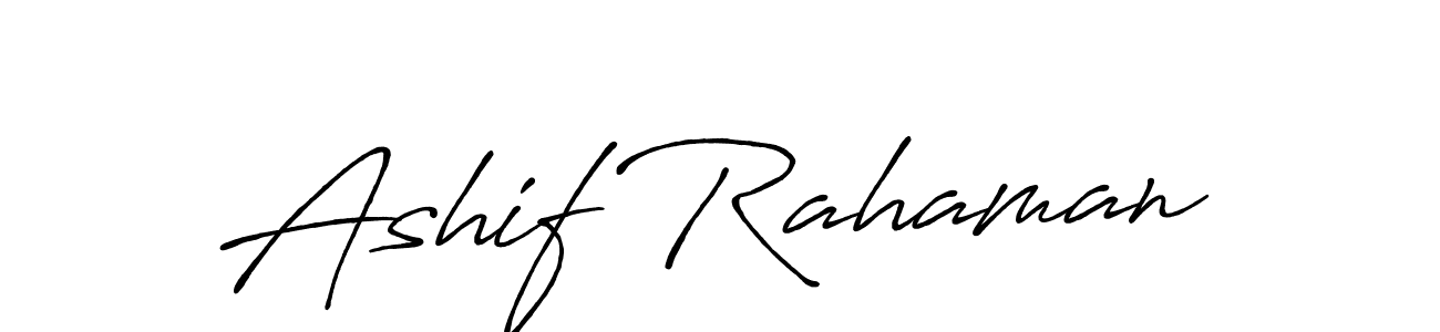 Use a signature maker to create a handwritten signature online. With this signature software, you can design (Antro_Vectra_Bolder) your own signature for name Ashif Rahaman. Ashif Rahaman signature style 7 images and pictures png