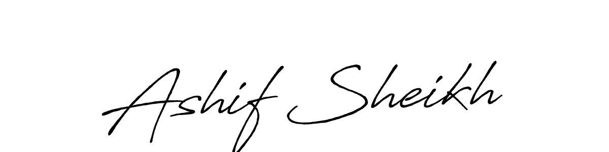 Use a signature maker to create a handwritten signature online. With this signature software, you can design (Antro_Vectra_Bolder) your own signature for name Ashif Sheikh. Ashif Sheikh signature style 7 images and pictures png