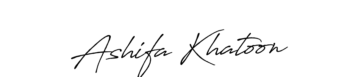 Design your own signature with our free online signature maker. With this signature software, you can create a handwritten (Antro_Vectra_Bolder) signature for name Ashifa Khatoon. Ashifa Khatoon signature style 7 images and pictures png