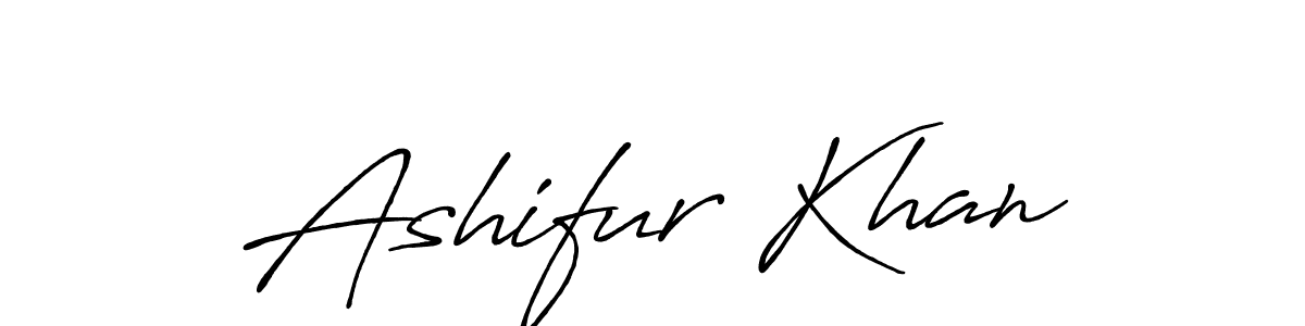 Design your own signature with our free online signature maker. With this signature software, you can create a handwritten (Antro_Vectra_Bolder) signature for name Ashifur Khan. Ashifur Khan signature style 7 images and pictures png