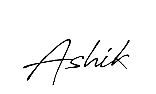 Make a beautiful signature design for name Ashik. With this signature (Antro_Vectra_Bolder) style, you can create a handwritten signature for free. Ashik signature style 7 images and pictures png