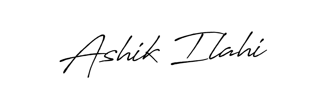 Antro_Vectra_Bolder is a professional signature style that is perfect for those who want to add a touch of class to their signature. It is also a great choice for those who want to make their signature more unique. Get Ashik Ilahi name to fancy signature for free. Ashik Ilahi signature style 7 images and pictures png