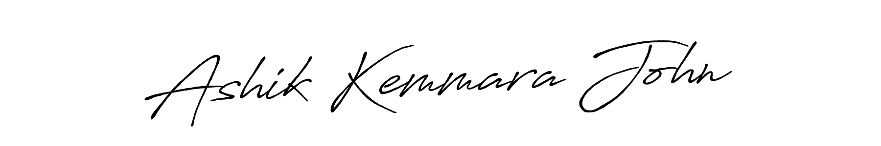 Create a beautiful signature design for name Ashik Kemmara John. With this signature (Antro_Vectra_Bolder) fonts, you can make a handwritten signature for free. Ashik Kemmara John signature style 7 images and pictures png